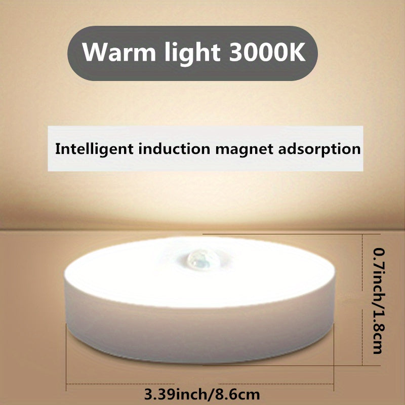 1pc Intelligent Human Sensing Lamp, Desk Lamp, Body Induction Staircase Lamp, Creative Gift, LED Bedside Lamp, Bedroom Home Lamp, USB Charging Night Lamp, Student Dormitory Bookshelf Lamp