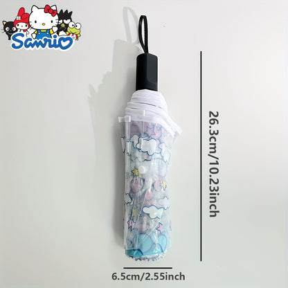 Sanrio Cute & Stylish Transparent Umbrella - Durable, Foldable Design for Men & Women - Perfect Gift Idea