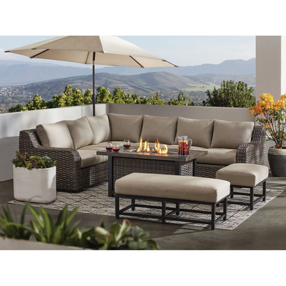 Athena 7-piece Sectional With Firepit