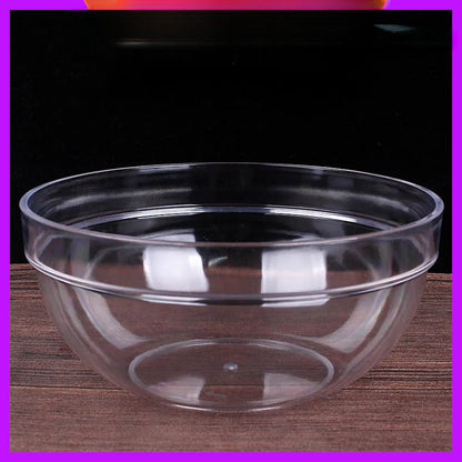 1pc of Transparent Acrylic Facial Basin, Thickened Plastic Round Basin for Home Use, Small Round Wash Basin.
