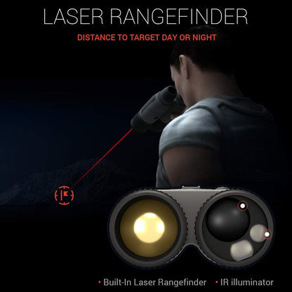 ATN BINOX 4T 640x480, 1.5-15x Smart HD Thermal Binoculars w/Laser Rangefinder, Video Record, Wi-Fi, E-Compass, 16hrs+ Battery Power