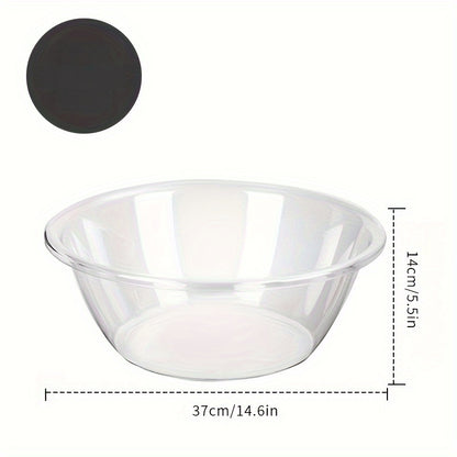 3pcs set of large, medium and small face wash basins, transparent and thickened, light luxury, for student dormitories, for washing vegetables and fruits, multi-purpose basin
