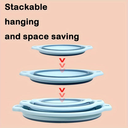 1\u002F3pcs Foldable Face Basin, Outdoor Travel Portable Plastic Basin, Student Dormitory Foot Wash Basin