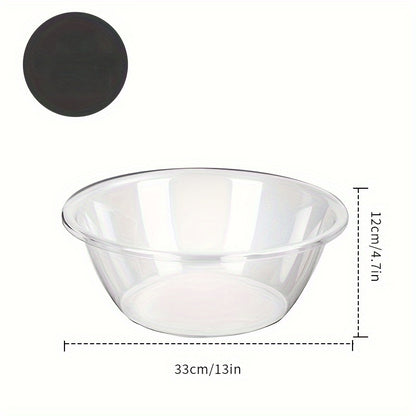 3pcs set of large, medium and small face wash basins, transparent and thickened, light luxury, for student dormitories, for washing vegetables and fruits, multi-purpose basin