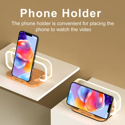 15W Wireless Quick Charge Bedside Lamp with Touch Control, LED Desk Light with Wireless Charging and Phone Stand, Adjustable Brightness, Energy-Efficient for Office and Study Use, Study Lamp | Modern Desk Lamp | Acrylic Lampshade, LED Lights for Bedroom