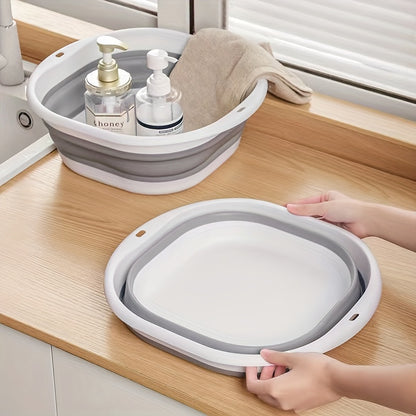 1pc\u002F3pcs Portable Foldable Washbasin - Durable Plastic, Ideal for RVs, Kitchens, Bathrooms, Homes & Outdoors - Perfect for Foot & Hand Washing - Essential Back-to-School Gear, Thick, Dormitories RV Sinks