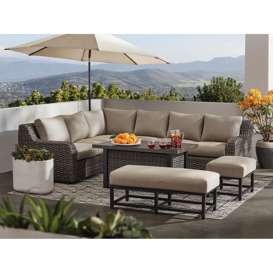 Athena 7-piece Sectional With Firepit