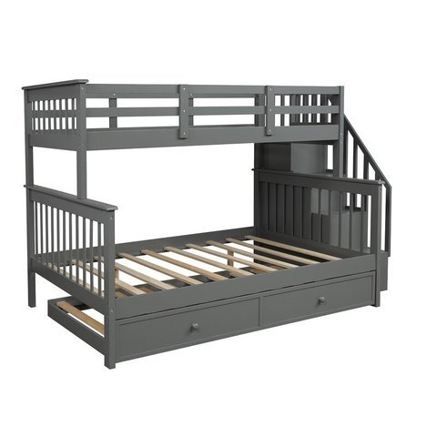 weekend-sale-twin-over-full-bunk-bed-with-drawer4-storage-and-guard-rail