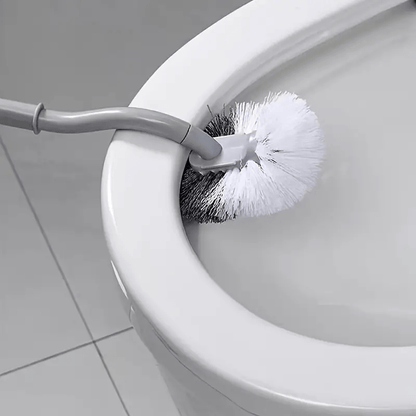 1pc C-Curve Design Toilet Brush - Cool Summer Limited Edition, Comfortable Handle, Thorough Cleaning with No Dead Spots - Suitable for Bathroom, Toilet, Kitchen, Bedroom, Car, Durable and No Power Required