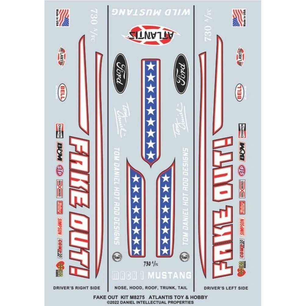 Atlantis Tom Daniel Fake Out Funny Car 1/32