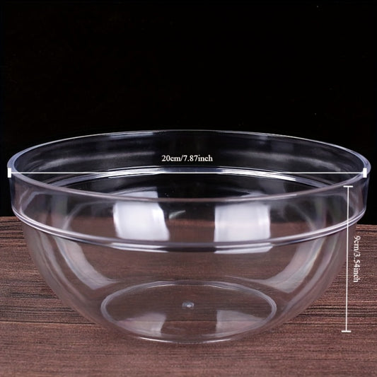 1pc of Transparent Acrylic Facial Basin, Thickened Plastic Round Basin for Home Use, Small Round Wash Basin.
