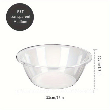 3pcs set of large, medium and small face wash basins, transparent and thickened, light luxury, for student dormitories, for washing vegetables and fruits, multi-purpose basin