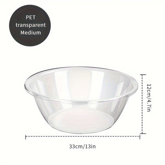 3pcs set of large, medium and small face wash basins, transparent and thickened, light luxury, for student dormitories, for washing vegetables and fruits, multi-purpose basin