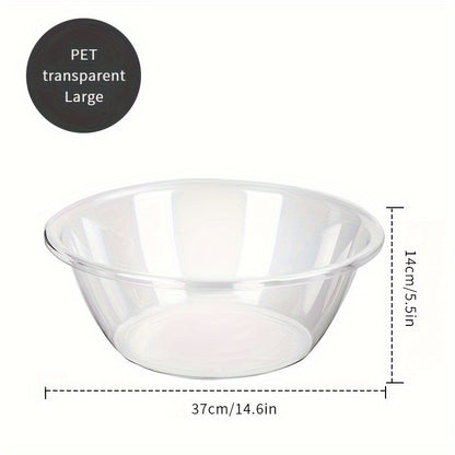 3pcs set of large, medium and small face wash basins, transparent and thickened, light luxury, for student dormitories, for washing vegetables and fruits, multi-purpose basin