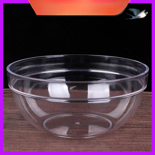 1pc of Transparent Acrylic Facial Basin, Thickened Plastic Round Basin for Home Use, Small Round Wash Basin.