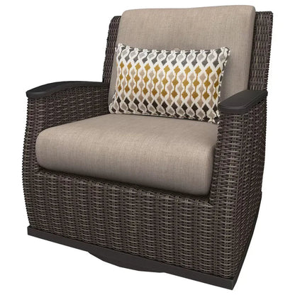 💥clearance sale💥Agio Vermont 5 Piece Woven Fire Deep Seating Patio Set + Cover