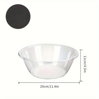 3pcs set of large, medium and small face wash basins, transparent and thickened, light luxury, for student dormitories, for washing vegetables and fruits, multi-purpose basin