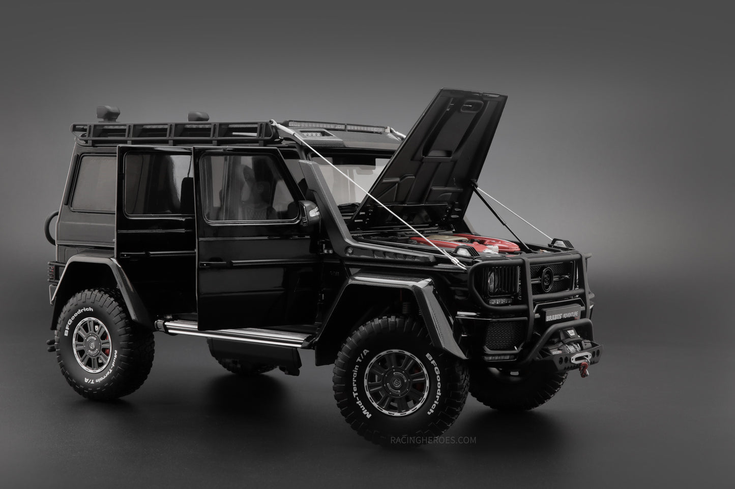 Brabus 550 Adventure Mercedes-Benz G 500 4×42 Black 1:18 by Almost Real