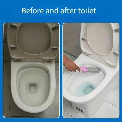 Set of 2pcs (limestone + handle), long handled limestone toilet brush, cleaning brush, no dead end brush, Toilet Power Descaling device - perfect for bathroom\u002Fpool\u002Fhome cleaning!
