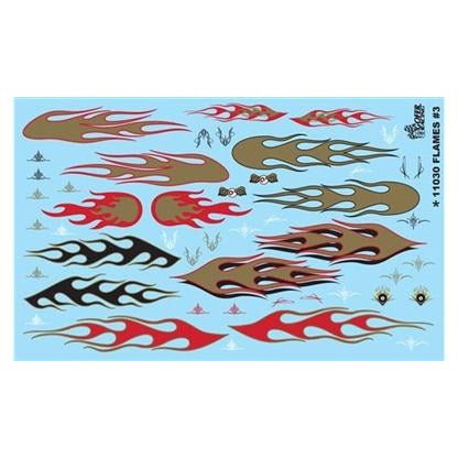 Gofer Racing 1/25 Scale 1/25 "GOLD FLAMES" Decal Sheet