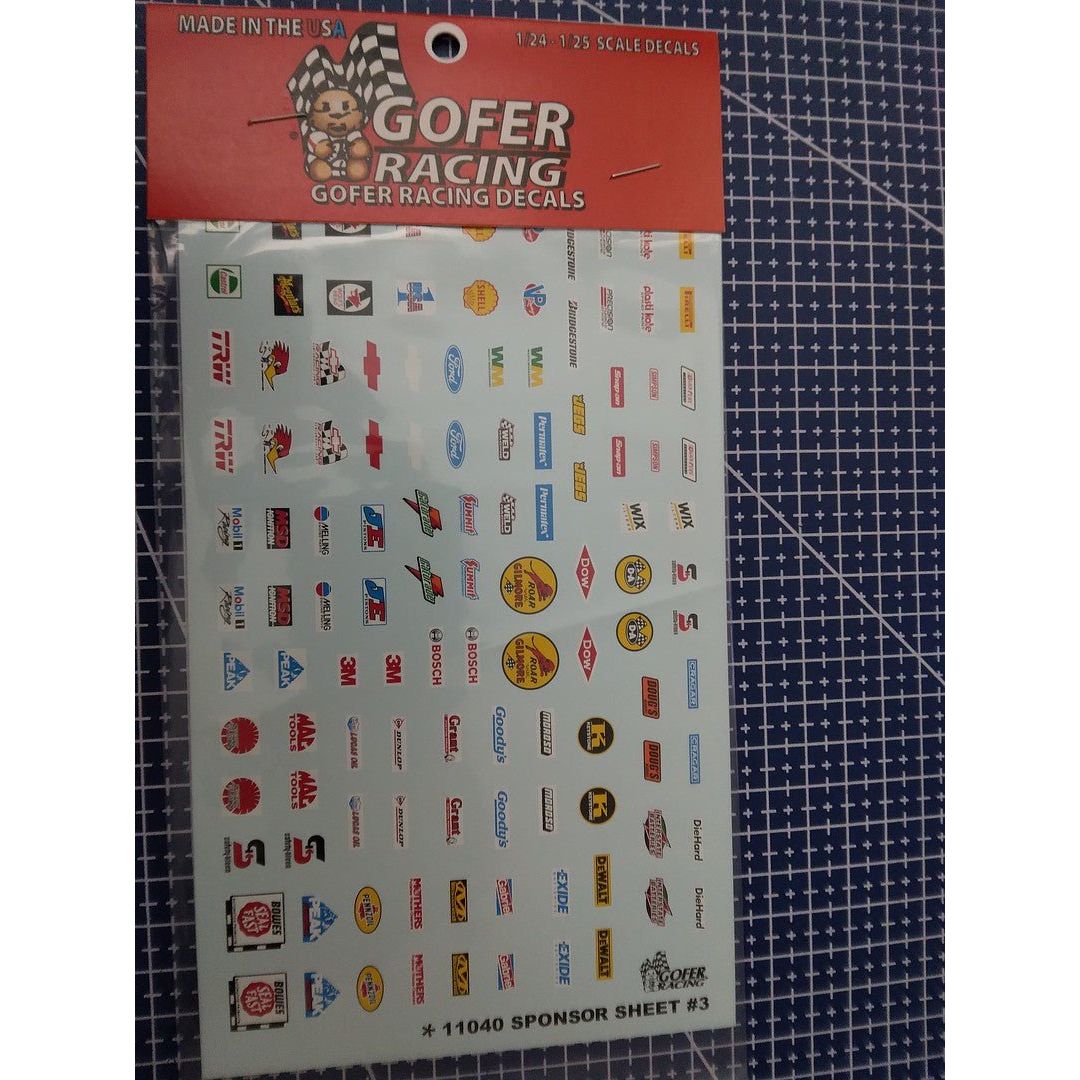 Gofer Racing 1/25 Scale Sponsor Sheet #3 Decal Sheet