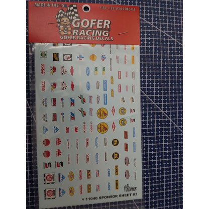 Gofer Racing 1/25 Scale Sponsor Sheet #3 Decal Sheet