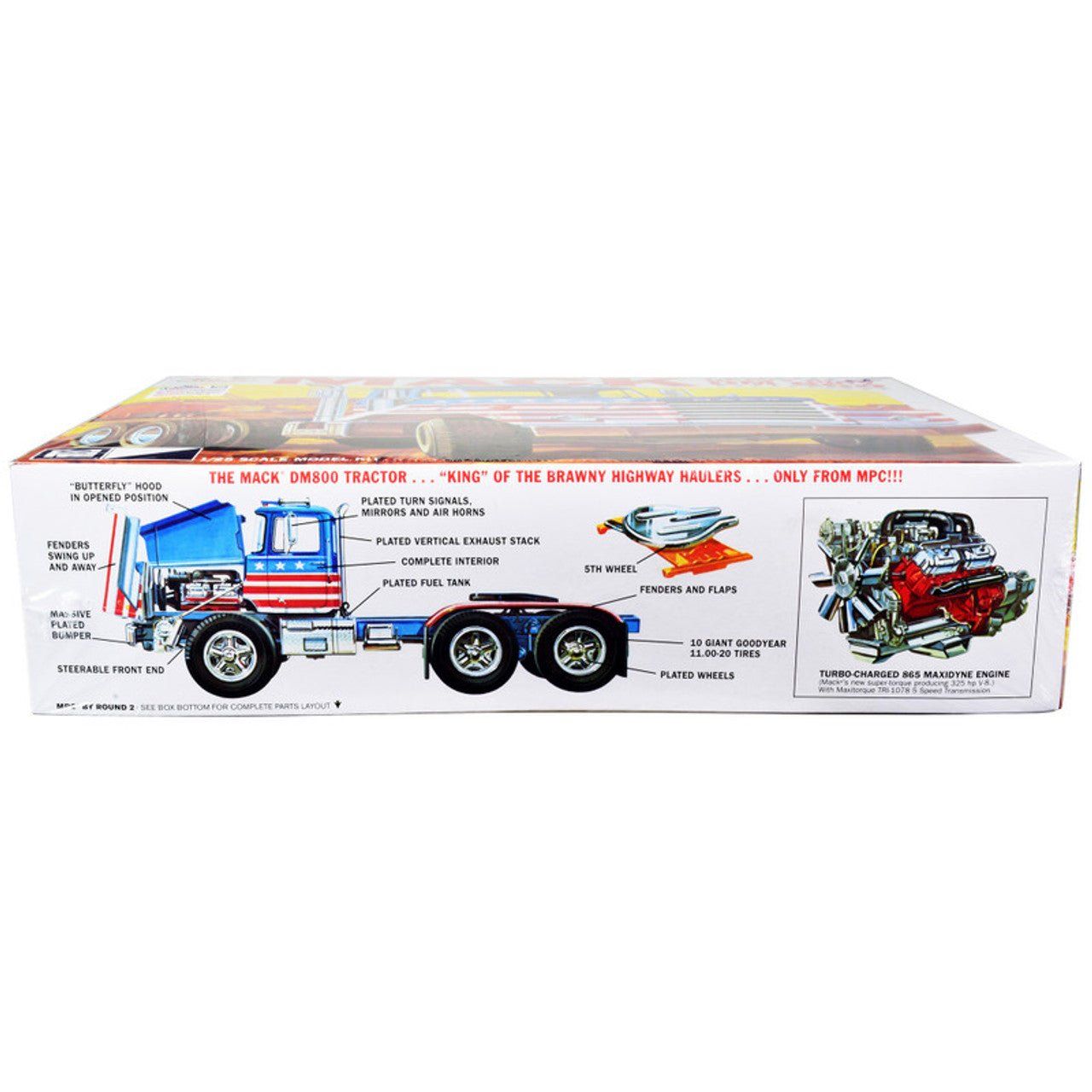 MPC 1/25 Mack DM800 Semi Tractor Model Kit