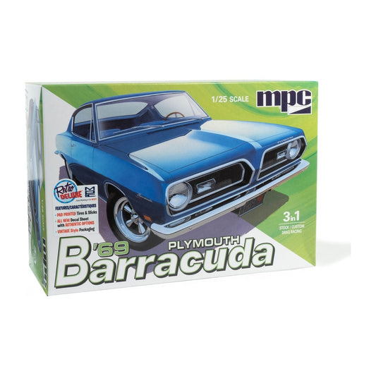 MPC 1969 Plymouth Barracuda 1:25 Scale Model Kit