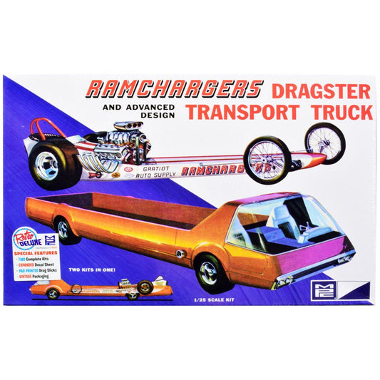 MPC Ramchargers Dragster & Transporter Truck 1:25 Scale Model Kit