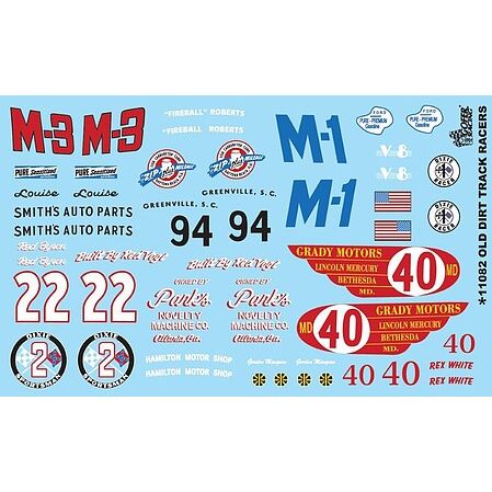 OLD DIRT TRK RACERS DECAL