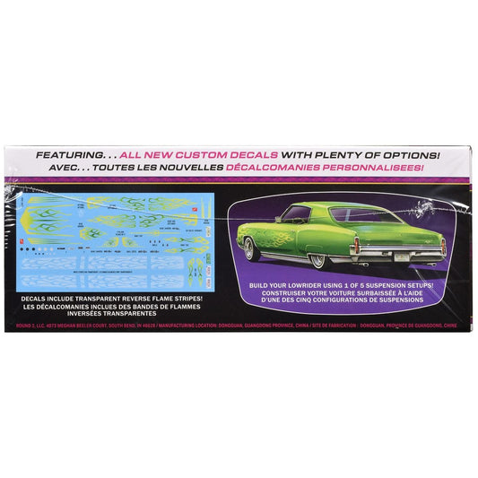 Skill 2 Model Kit 1970 Chevrolet Monte Carlo Lowrider "Kustom Kruisers" 1/25 Scale Model by AMT