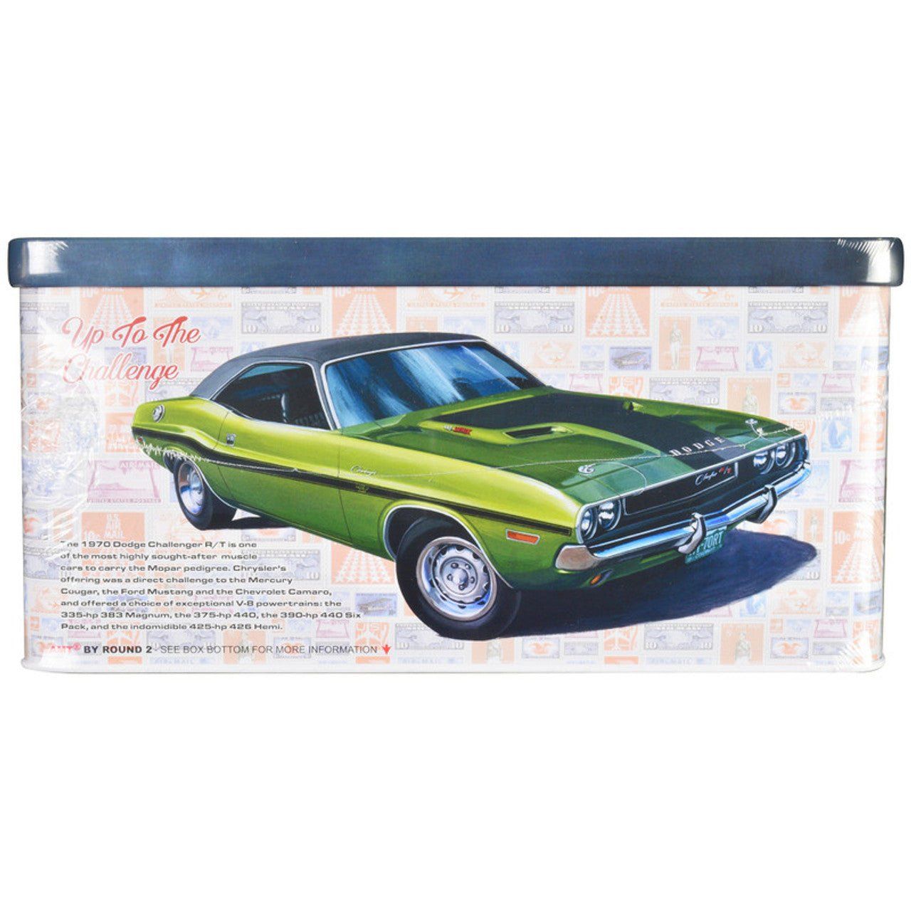 Skill 2 Model Kit 1970 Dodge Challenger R/T USPS (United States Postal Service) "Auto Art Stamp Series" 1/25 Scale Model by AMT