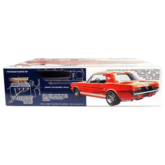 Skill 3 Model Kit 1964 1/2 Ford Mustang Coupe 60th Anniversary 1/16 Scale Model by AMT