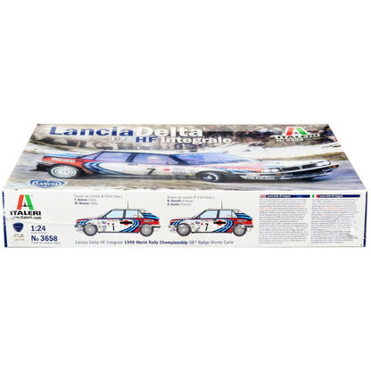 Skill 3 Model Kit Lancia Delta HF Integrale Rallye Monte Carlo (1990) 1/24 Scale Model by Italeri