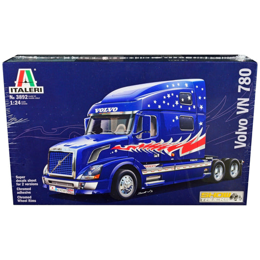 Skill 5 Model Kit Volvo VN 780 Truck Tractor "Show Trucks" 1/24 Scale Model by Italeri