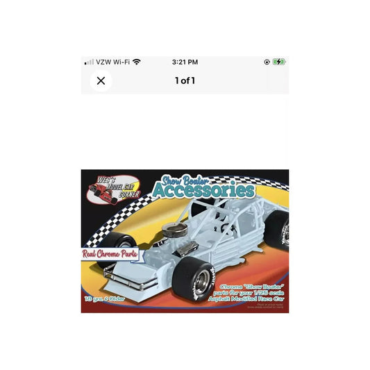 Wes's Car Corner (Salvinos) 1/25 Chrome Accessories Set for Asphalt Modified Race Car